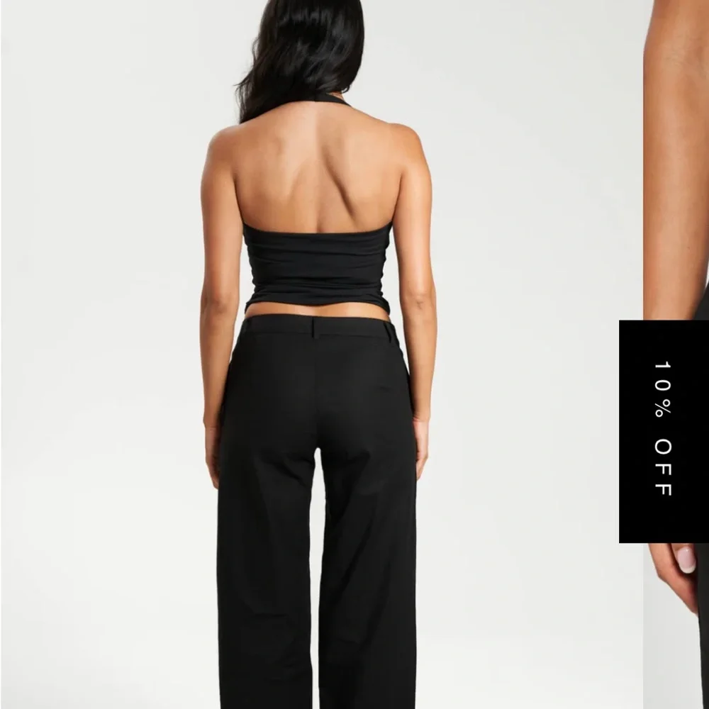 All Things Golden Low Rise Linen Women's Pants - Picture 3 of 6